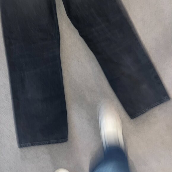 NUDIE JEANS CO. CLEAN EILEEN JEANS IN SHIMMERING BLACK WASH  WIDE LEG - W27 L 28 - Picture 5 of 16